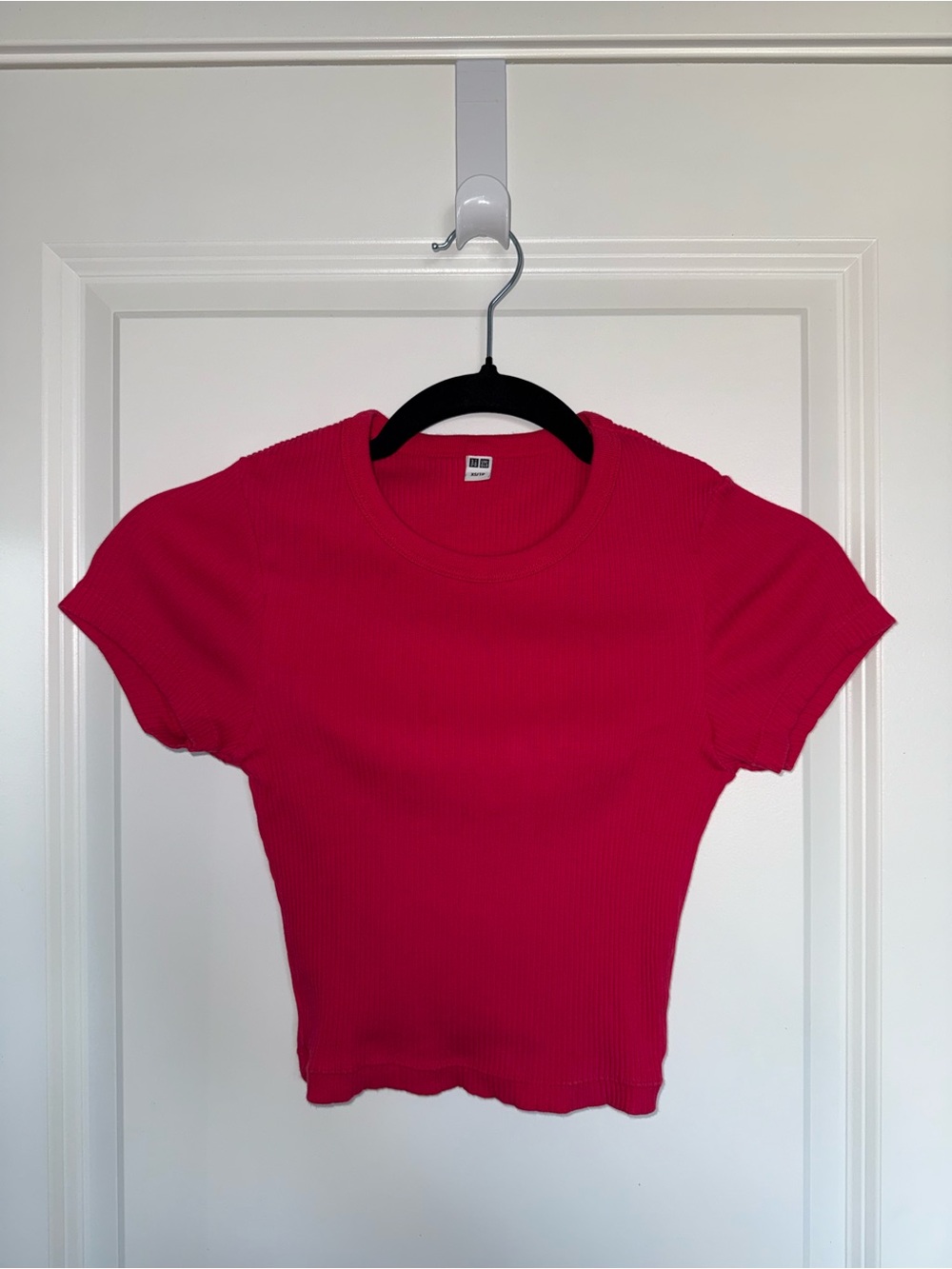 Uniqlo Hot Pink Crop T-Shirt